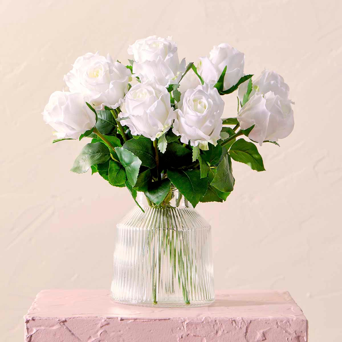 Gracie White Artificial Flower Bouquet