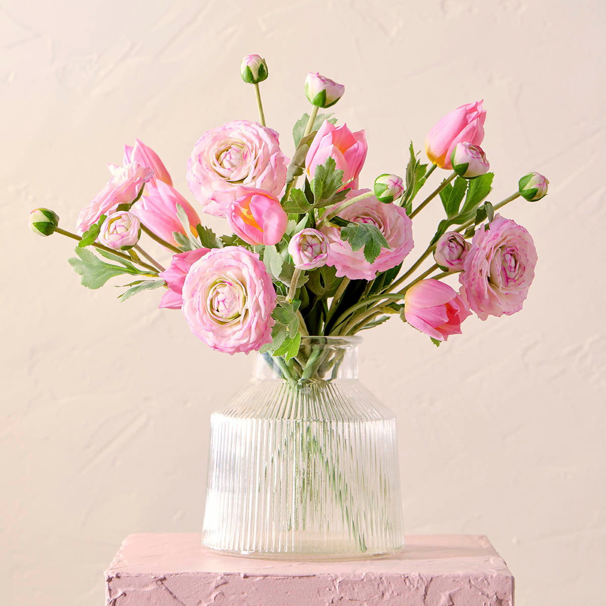 Kelly Light Pink Artificial Flower Bouquet