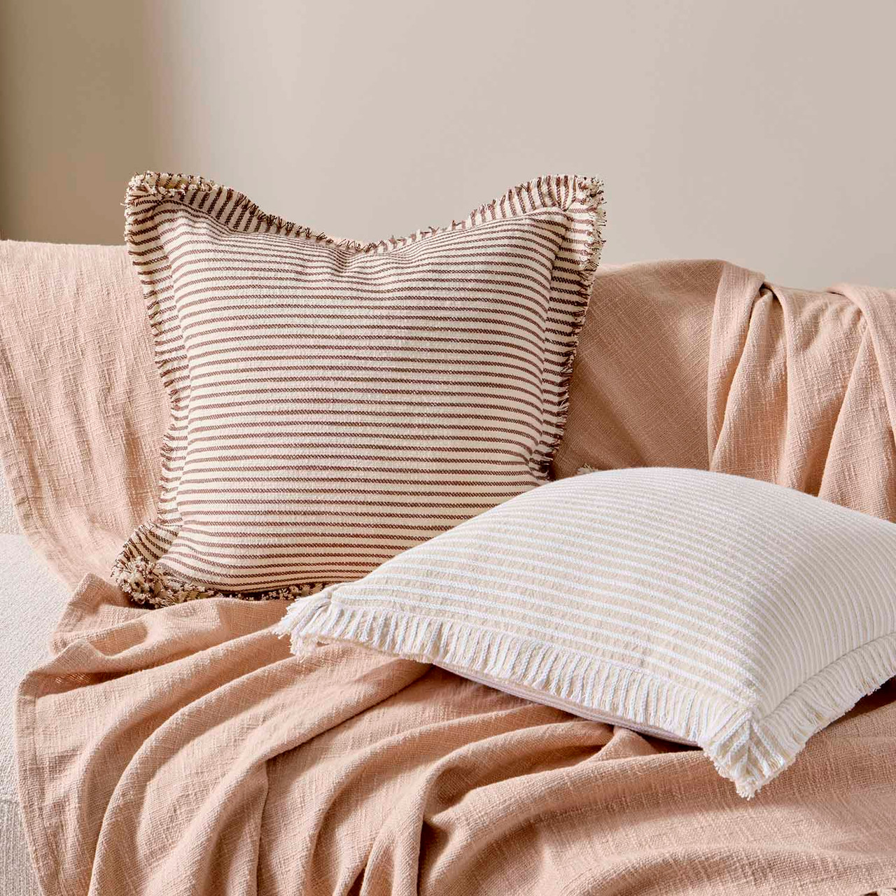 Casa Stripe Cushion with Flange