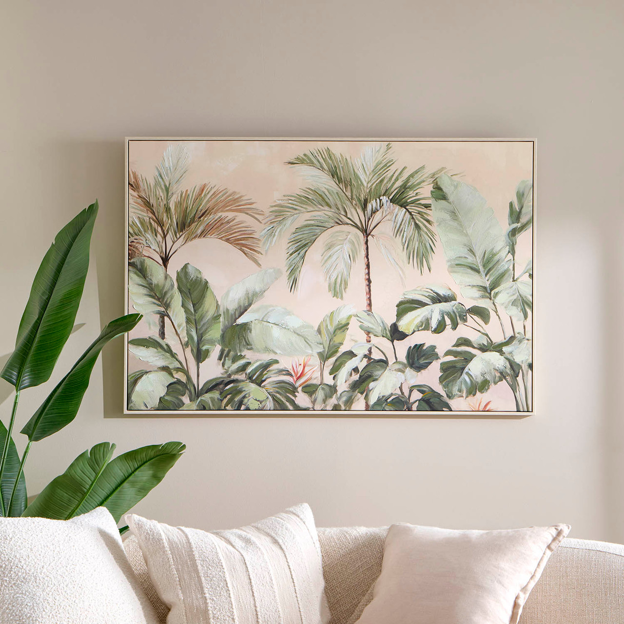 Still Tropics Framed Canvas Wall Art