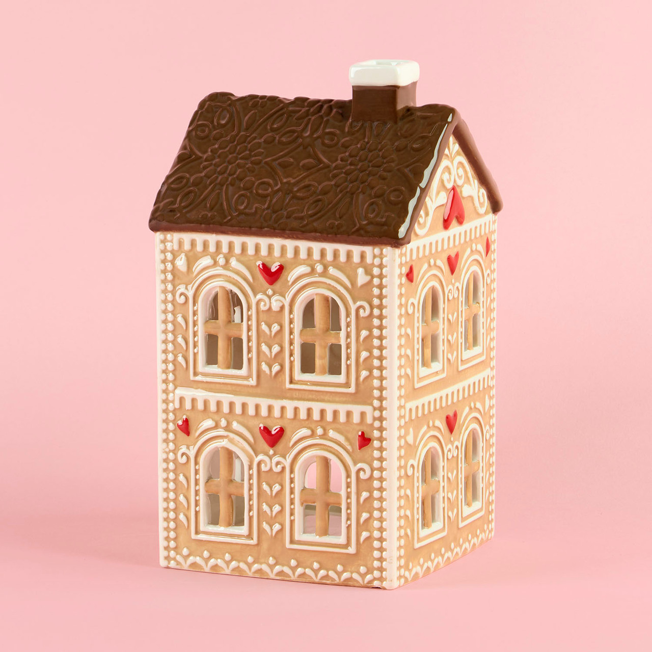 Sugar and Spice Brown/Red Gingerbread House