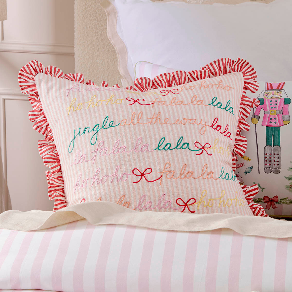 Christmas Fa La La Cushion
