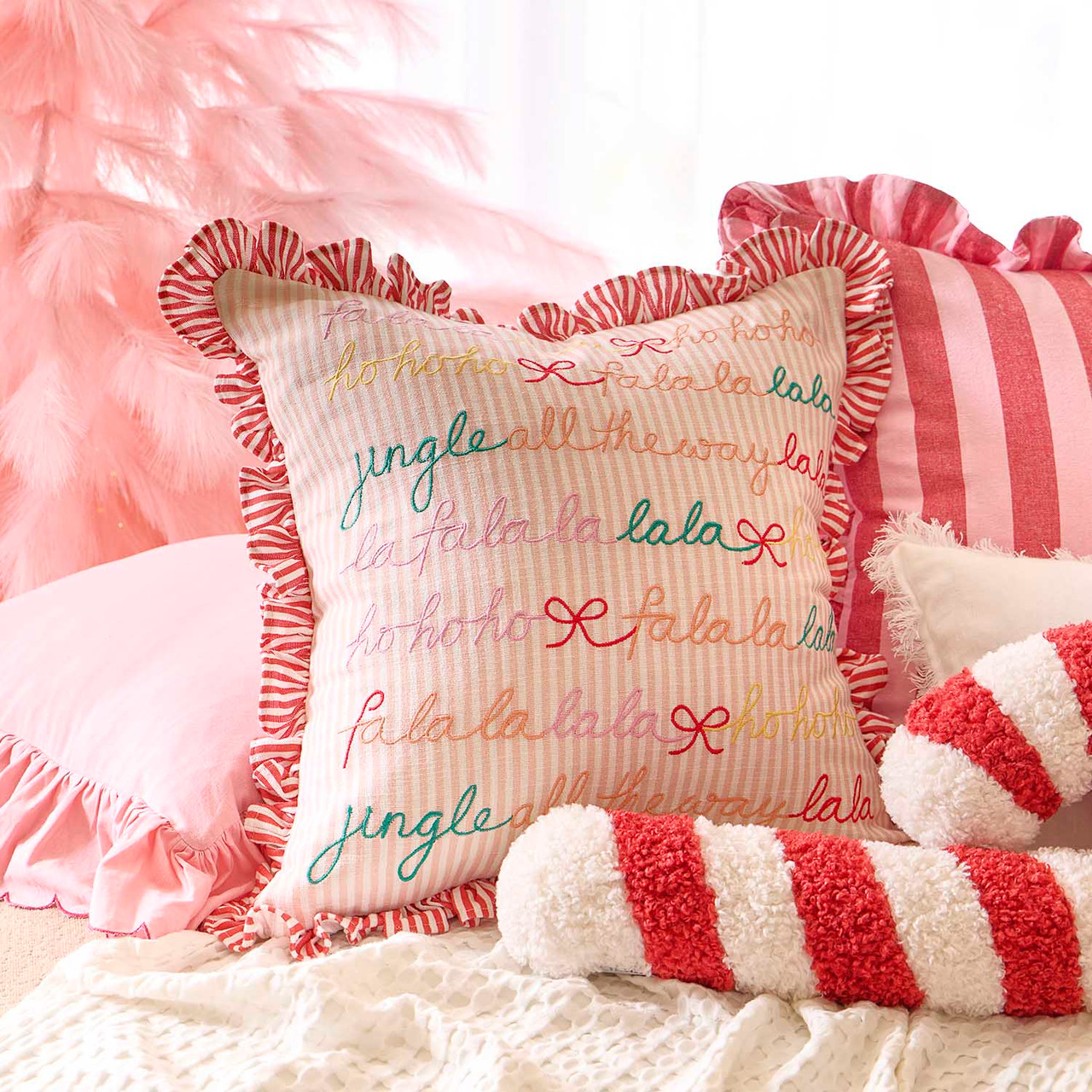 Christmas Fa La La Cushion