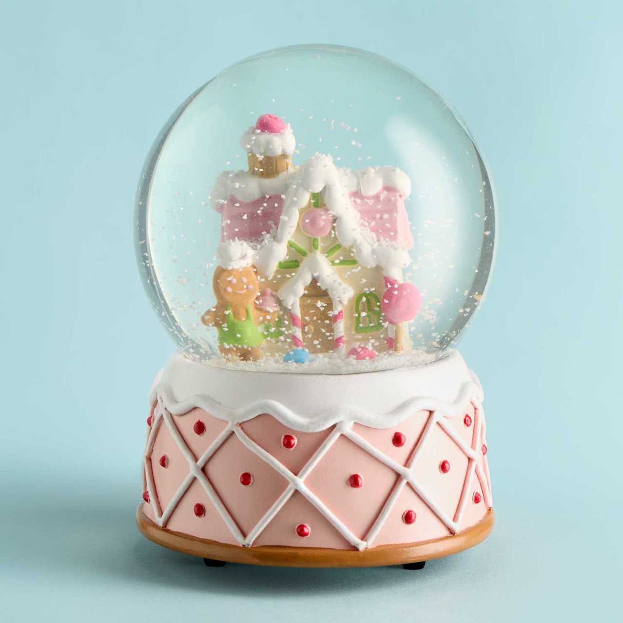 Candy Cane Lane Christmas Snowglobe