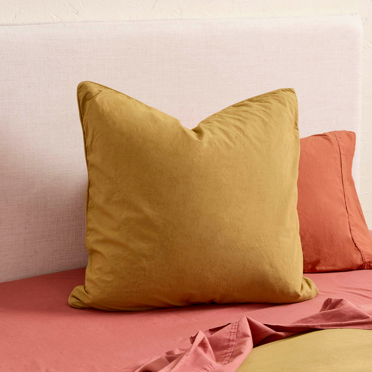 Stonewash Cotton Green Haze European Pillowcase
