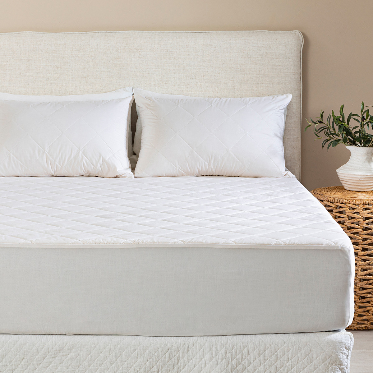 Washable Wool Mattress Protector
