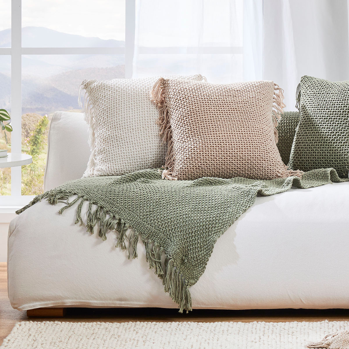 Calypso Cotton Knit Throw