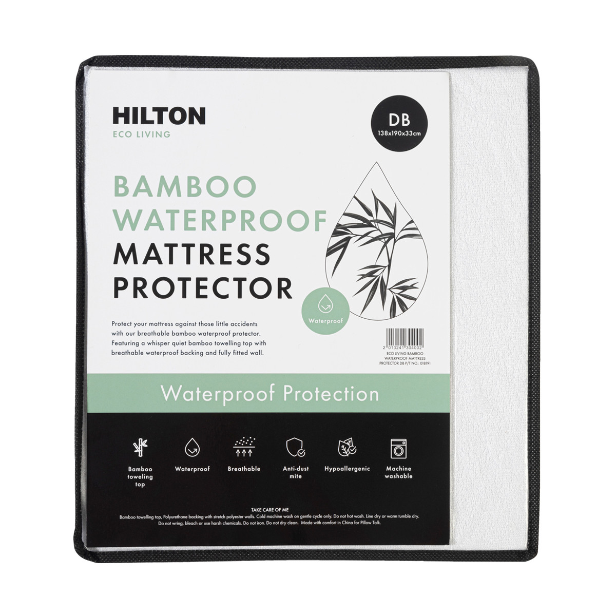 Eco Living Bamboo Waterproof Mattress Protector