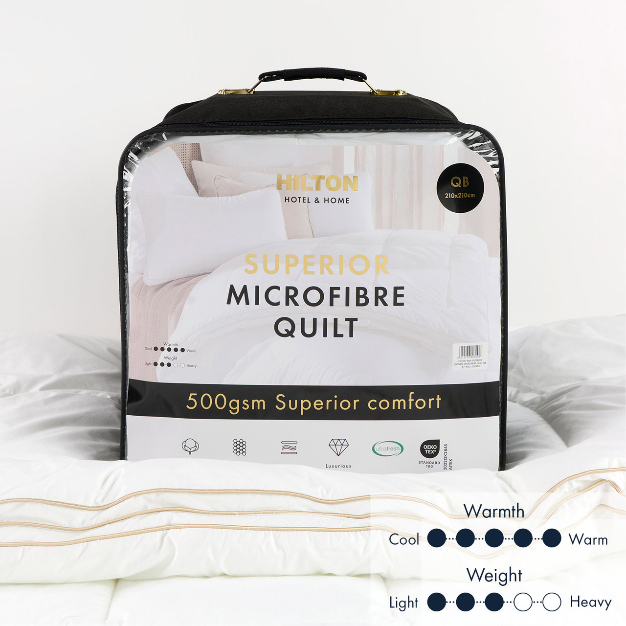 Hotel & Home Superior 500gsm Microfibre Quilt