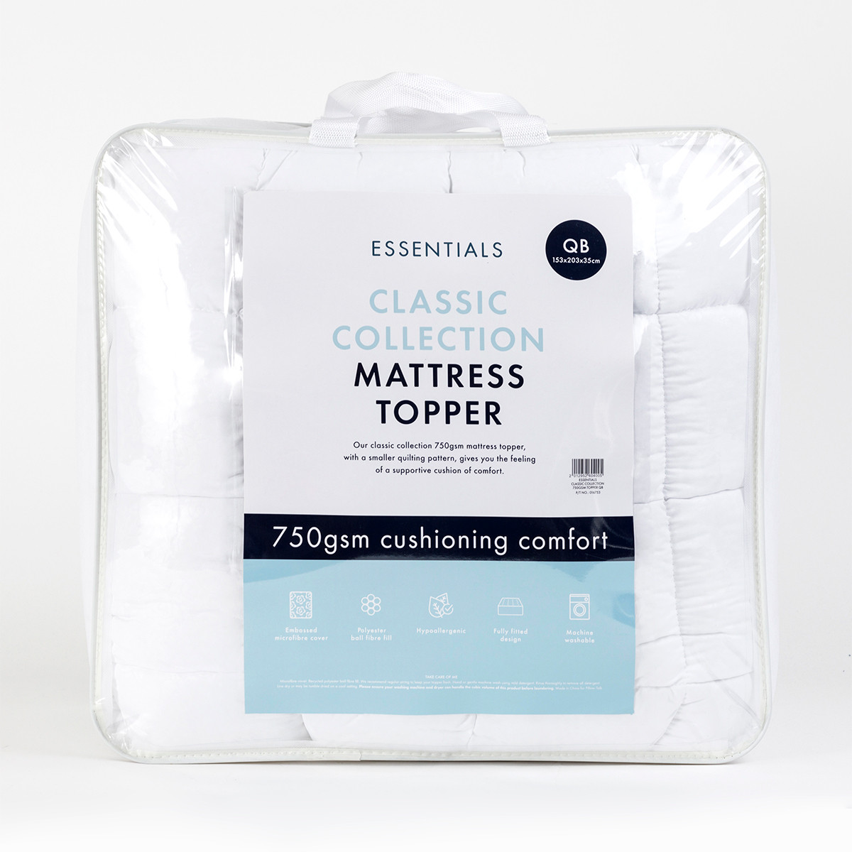 Classic Collection 750gsm Mattress Topper
