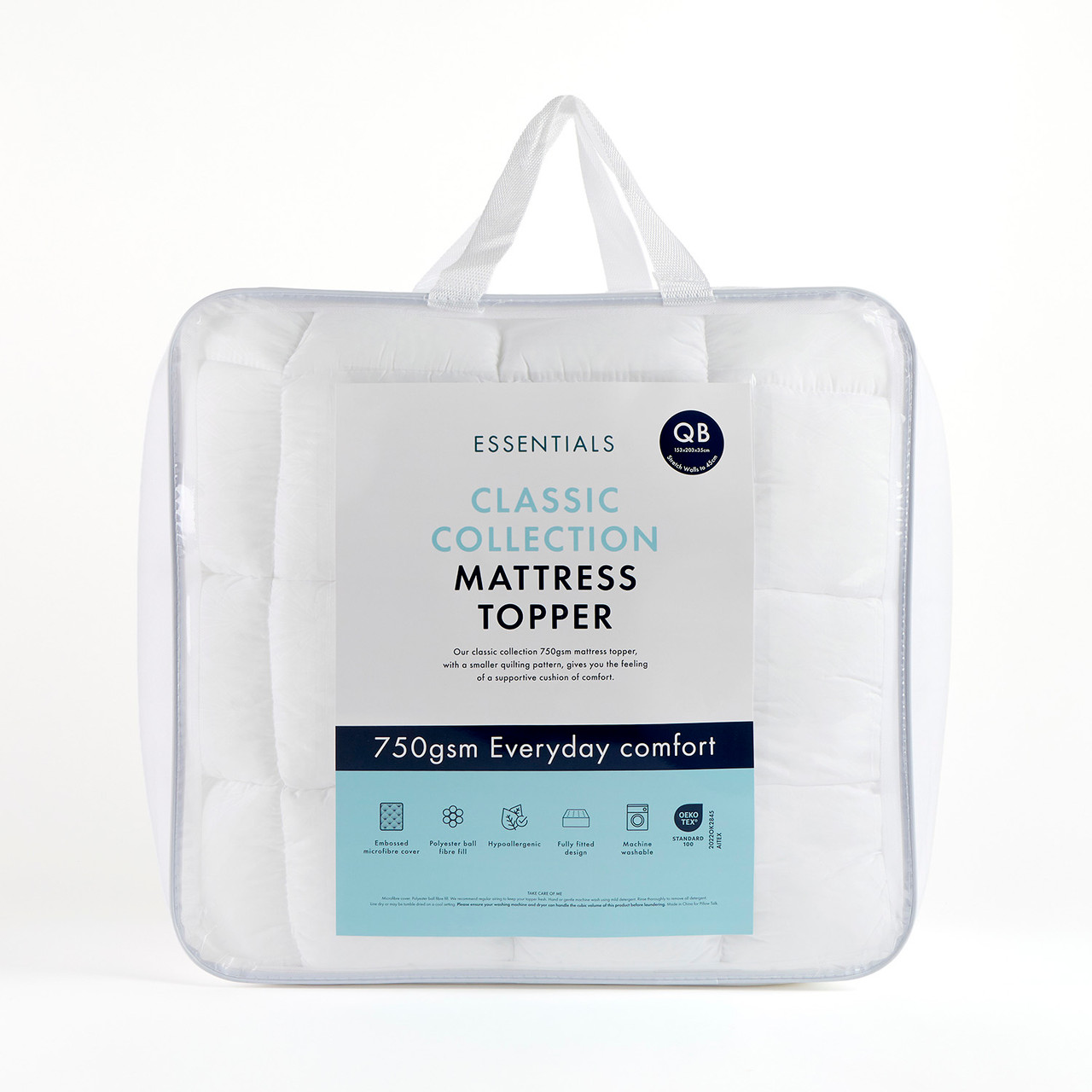 Classic Collection 750gsm Mattress Topper