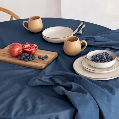 Pelham Grey Cotton Table Linen Range [HABLPELHC21C] - Pillow Talk