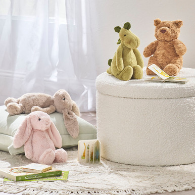 Jellycat Bashful Orlando Luxe Original Puppy - Pillow Talk