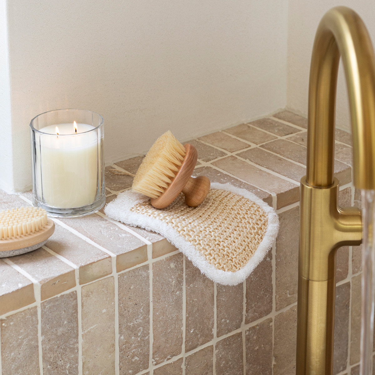 Wooden Sisal Bath Brush