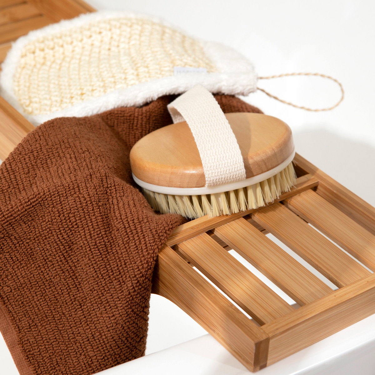 Wooden Massage Wet/Dry Bath Brush