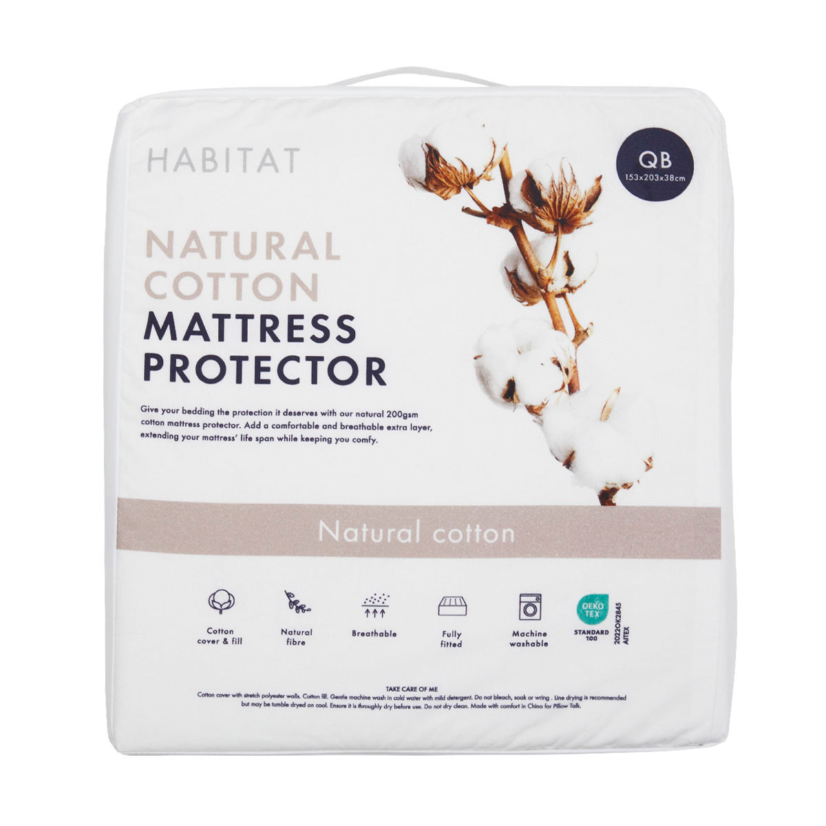 Natural Cotton Mattress Protector