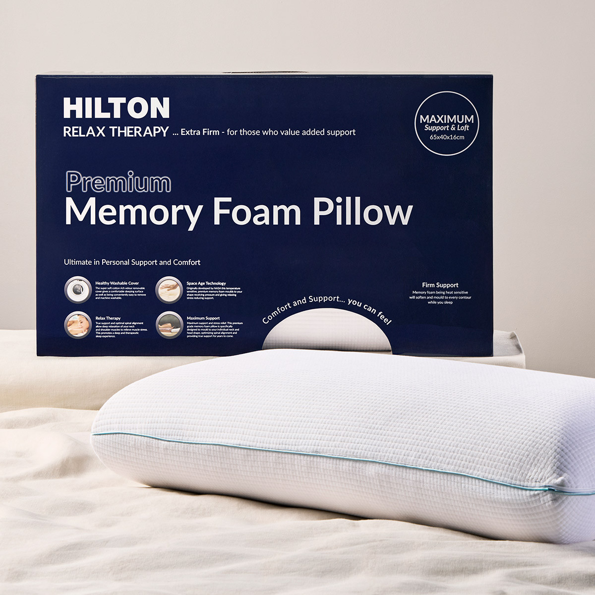 Relax Therapy High Memory Foam Pillow