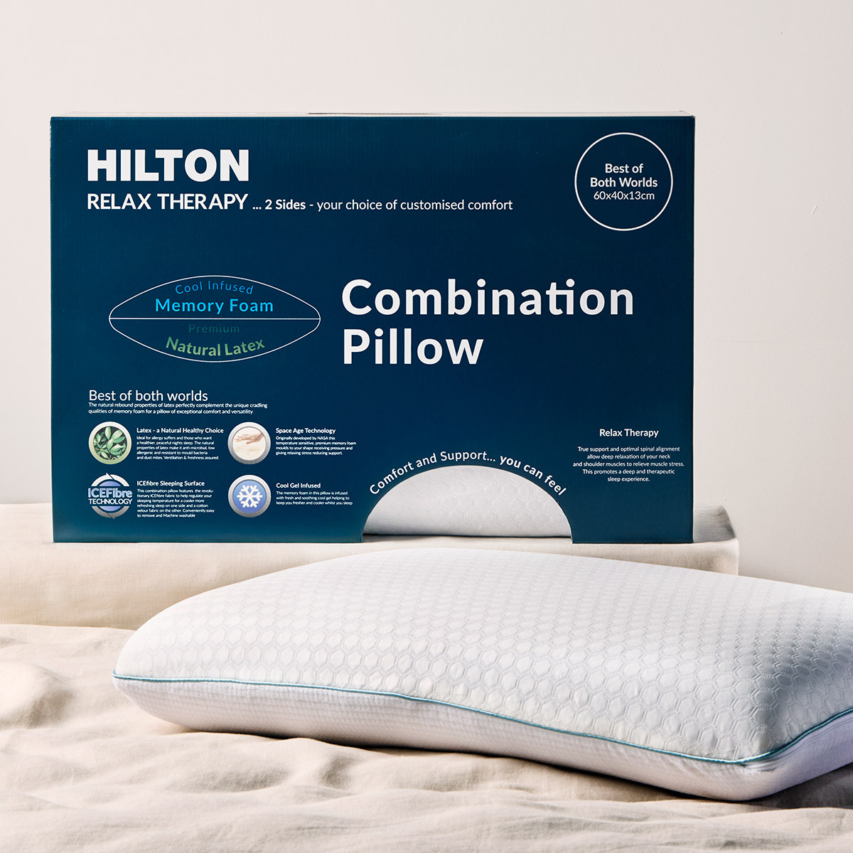 Relax Therapy Latex / Memory Foam Pillow