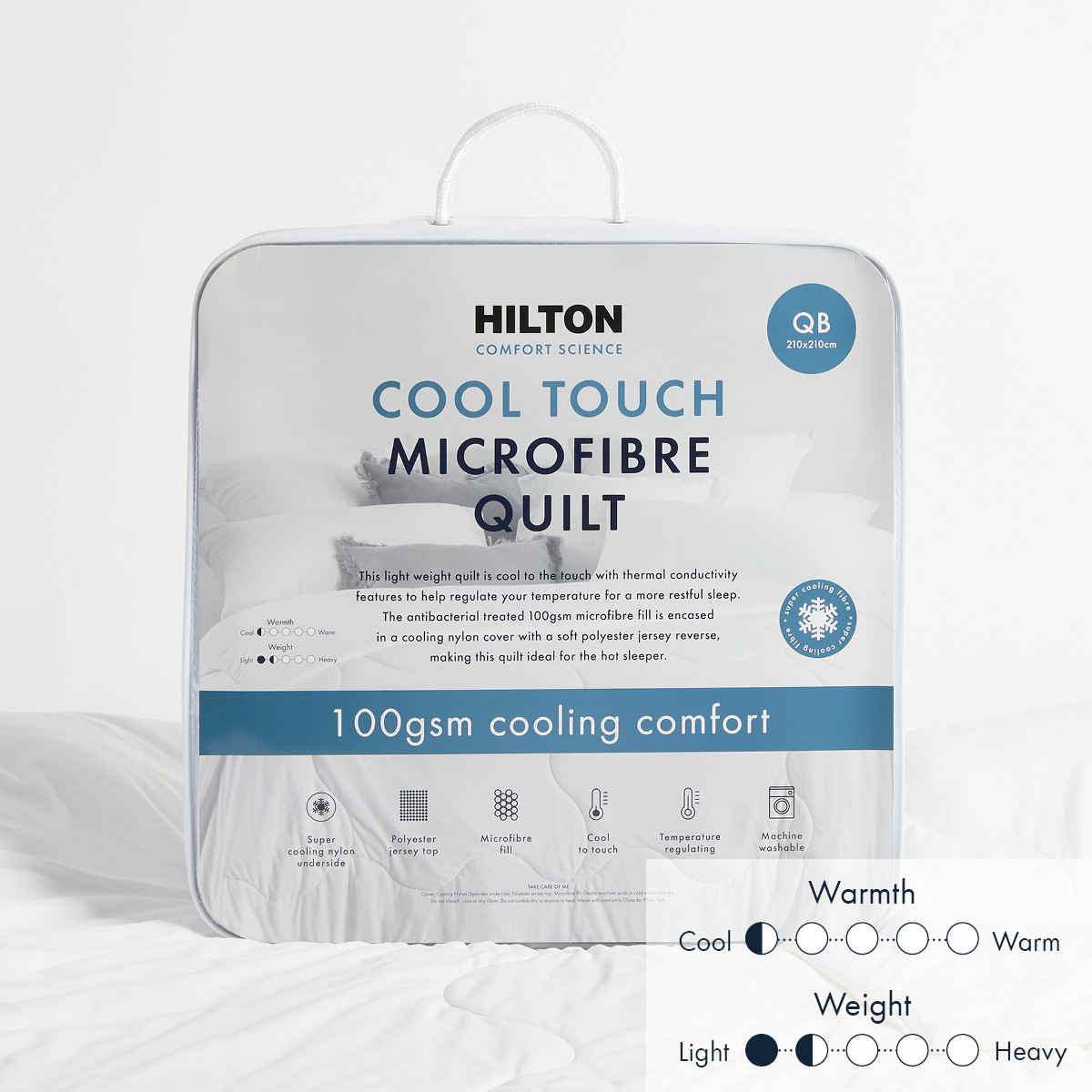 Comfort Science Cool Touch 100gsm Microfibre Quilt