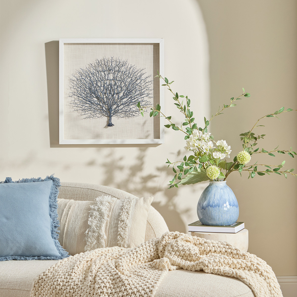 Marina Blue Framed 3D Wall Art