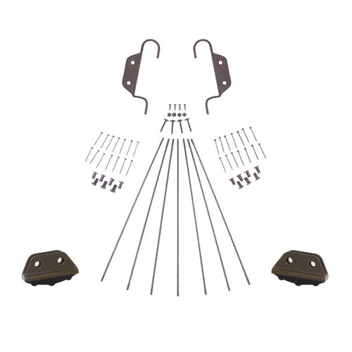 Non-Skid Foot with Double Hook Kit for 20" Ladder, Oil Rubbed Bronze