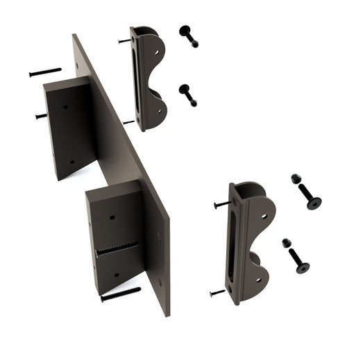 Quiet Glide Outside Curved Track, Use With 16in  Ladder, Oil Rubbed Bronze