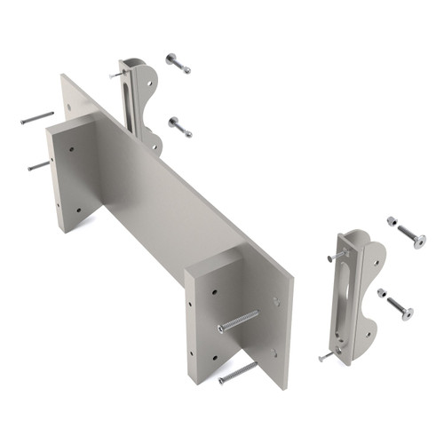 Quiet Glide  Outside Curved Track, Use With 20in Wide Ladder, Satin Nickel