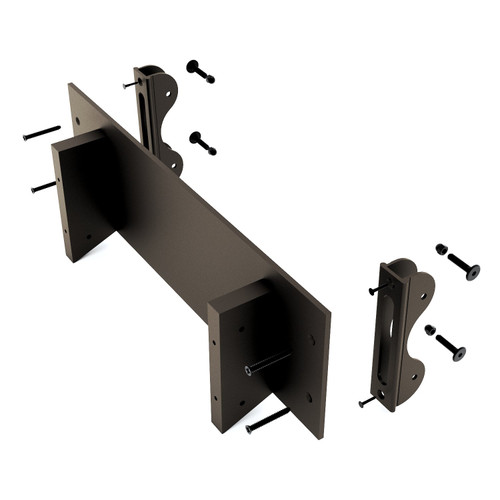 Quiet Glide  Outside Curved Track, Use With 20in Wide Ladder, Oil Rubbed Bronzed