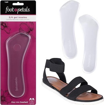 3/4 Length Insoles - Clear Gel - by Foot Petals