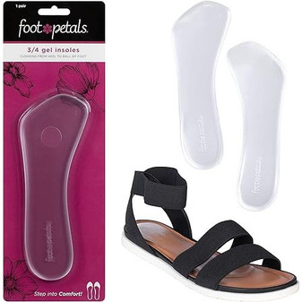 3/4 Length Insoles - Clear Gel - by Foot Petals