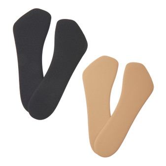 3/4 Length Insoles - Black & Khaki - Fancy Feet by Foot Petals 3/4 Length Insoles - Black & Khaki - Fancy Feet by Foot Petals
