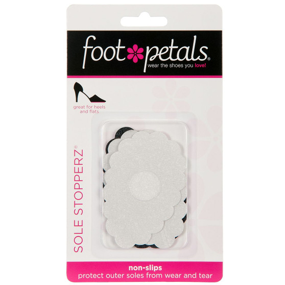 Sole Stopperz - Black and Clear Shoe Treads in Packaging - by Foot Petals