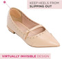 Back of Heel Cushions - Khaki - in Shoe
