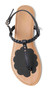 Insoles for Sandals & Flip Flops - Black Poron in Shoe #2 - by Foot Petals