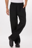 Men’s Better Built Baggy Chef Pants in black with utility pocke
