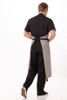 Back view of Portland Chef’s Bib Apron in black