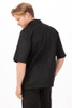 Volnay Black Short Sleeve Basic Chef Coat Back View
