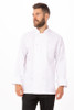 Le Mans Chef Coat men’s white classic fit front view