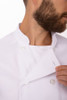 LE MANS Essential Chef Coat Double Breasted with 10 White Pearl Buttons