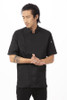 Men’s Springfield Chef Coat front view in black