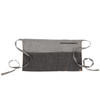 Manhattan black denim waist apron flat view