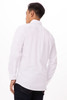 Tailored white restaurant uniform shirt for men