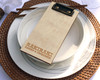 Birch plywood mini clipboard check presenter for restaurant bills
