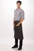 Black Boulder Boulder Bistro Apron front view in brown/black color