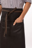 Black Boulder Waxed Denim Bistro Apron Divided Front Pocket
