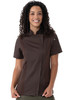 Women’s Springfield Chef Coat in Espresso with utility pockets and breathable panels