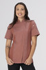 Women’s Springfield Chef Coat in Brick with breathable Cool Vent side panels