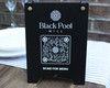 Black Stained Birch QR Scan Sign