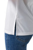 Side slits on Women’s Durham Snap Work Shirt for comfort and flexibility