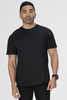 Aryes Unisex Crew Shirt in Black with Cool Vent mesh and side hip zipper
